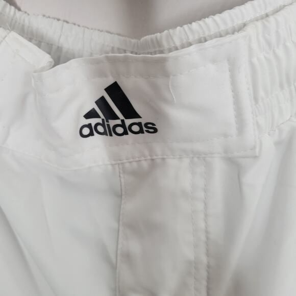 Adidas Shorts Men Size XL Wrestling 3 stripes Spellout Elastic Waist Drawstring - Picture 3 of 10